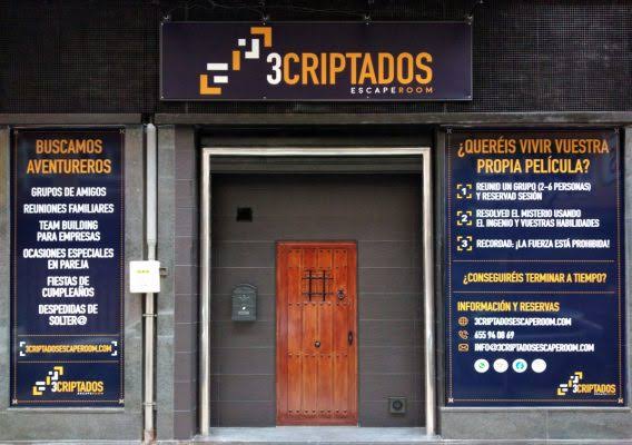 Sala temática de 3Criptados Escape Room en Santander, ambientación de la prueba.